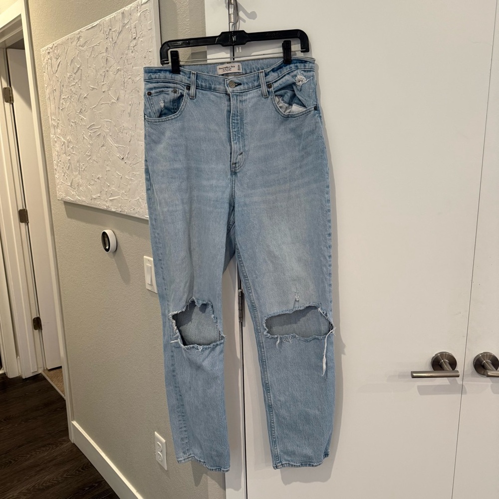 Abercrombie 90s Straight Ultra High Rise Jeans Curve Love